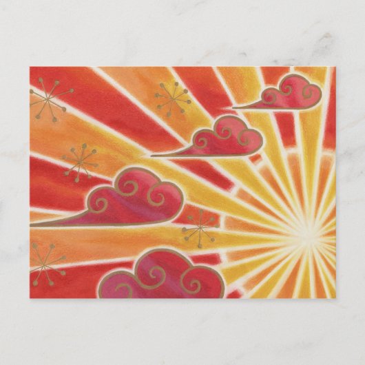 Sunset Postkarte (Vorderseite)