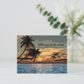 Sunset Postkarte (Stehend Vorderseite)