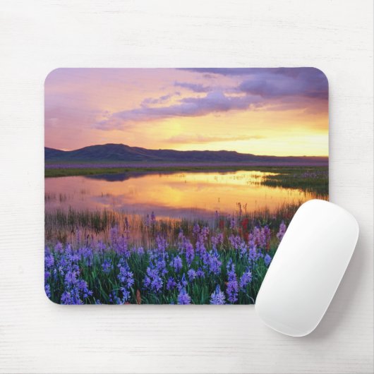 Sunset Prairie Scene Mouse Pad Mousepad (Mit Mouse)