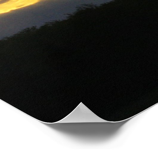 Sunset Print Poster (Ecke)