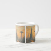 Sunset Promenade in the Future City Espressotasse (Vorderseite Rechts)