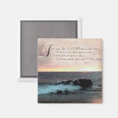 Sunset & Psalms-9:1-2 am Strand von Hawaii Magnet (Vorderseite/Rückseite)