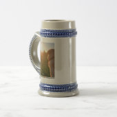Sunset Puppy Beer Stein Bierglas (Vorderseite Links)