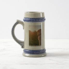 Sunset Puppy Beer Stein Bierglas