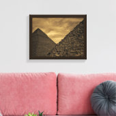 Sunset Pyramids Leinwanddruck (Insitu (Wohnzimmer))