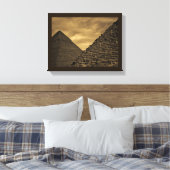 Sunset Pyramids Leinwanddruck (Insitu (Schlafzimmer))