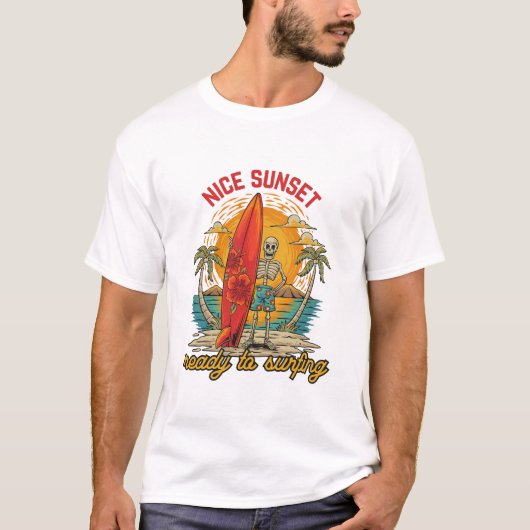 sunset ready to surfing T-Shirt (Vorderseite)