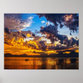 Sunset Red Poster (Vorne)