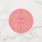 Sunset Red und Gold Konfetti (Klein Vorderseite)