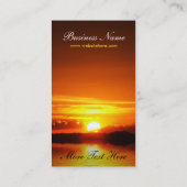 Sunset Reflection Business Card Visitenkarte (Rückseite)