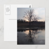 Sunset Reflection Foto Postkarte (Vorne/Hinten)