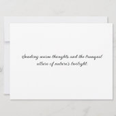 Sunset Reflection on Newfound Lake (Rückseite)