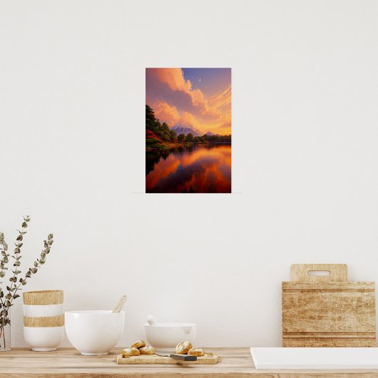 Sunset Reflection Poster (Küche)
