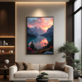 Sunset Reflection Poster