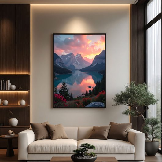 Sunset Reflection Poster