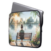 Sunset Reflections Lake Scene Laptopschutzhülle (Vorderseite Links)