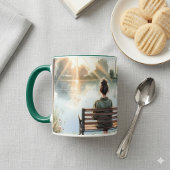 Sunset Reflections Lake Scene Tasse