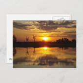 Sunset Reflecton Postkarte (Vorne/Hinten)