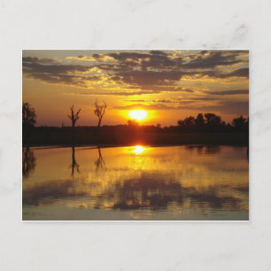 Sunset Reflecton Postkarte