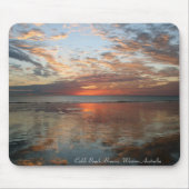 Sunset-Reflektion, Cable Beach, Broome, Australia Mousepad (Vorne)