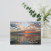 Sunset-Reflektion, Cable Beach, Broome, Australia Postkarte (Stehend Vorderseite)