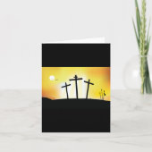 Sunset Religious Crosses Card Karte (Vorderseite)
