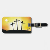 Sunset Religious Crosses Gepäckanhänger (Vorderseite horizontal)