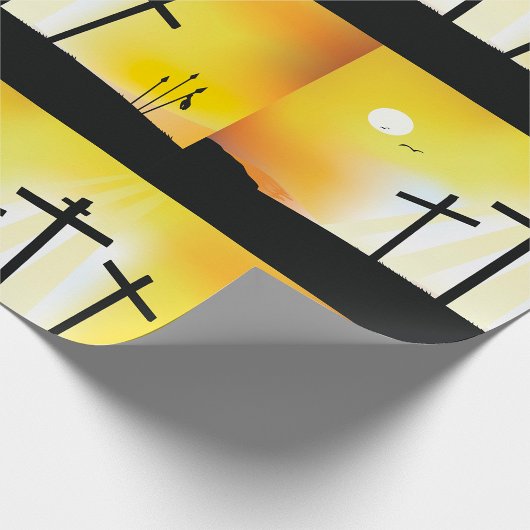 Sunset Religious Crosses Geschenkpapier