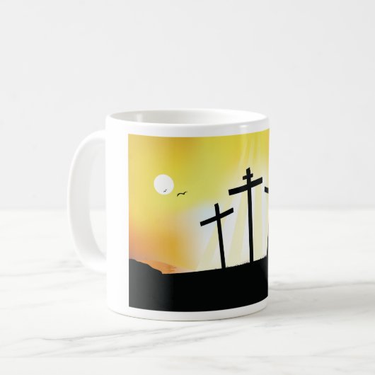 Sunset Religious Crosses Kaffeetasse (Vorderseite Links)