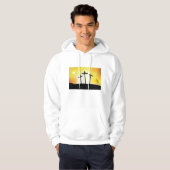 Sunset Religious Crosses Mens Hoodie (Vorne ganz)