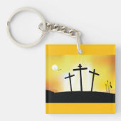 Sunset Religious Crosses Schlüsselanhänger (Vorderseite)