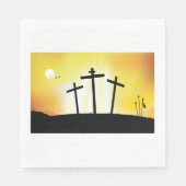 Sunset Religious Crosses Serviette (Vorderseite)