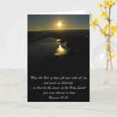 Sunset Religious Sympathy Card Karte (Gelbe Blume)