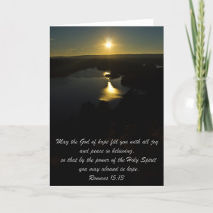 Sunset Religious Sympathy Card Karte