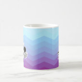 Sunset Resort Zickzack Print Kaffeetasse (Mittel)