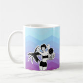 Sunset Resort Zickzack Print Kaffeetasse (Links)
