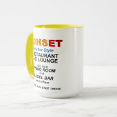 Sunset Restaurant and Lounge, Chicago, IL Tasse (Vorderseite Links)