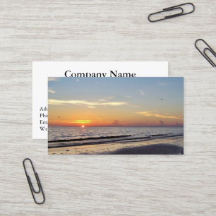Sunset Retirement Business Cards #14 Visitenkarte