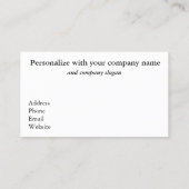 Sunset Retirement Business Cards #15 Visitenkarte (Rückseite)