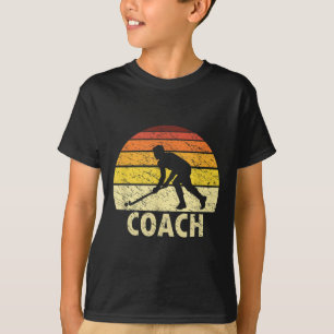Sunset Retro Feldhockey-Trainer Vintage Hockey T-Shirt