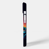 Sunset Retro Surf Wave Case-Mate iPhone Hülle (Rückseite / Links)