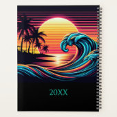 Sunset Retro Surf Wave- Planer (Rückseite)