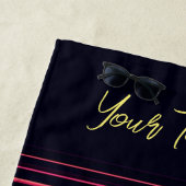 Sunset Retro Surf Wave Strandtuch (Beispiel)