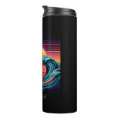 Sunset Retro Surf Wave- Thermosbecher (Nach rechts gedreht)