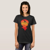 Sunset Riant Schnauzer Dog T-Shirt (Vorne ganz)