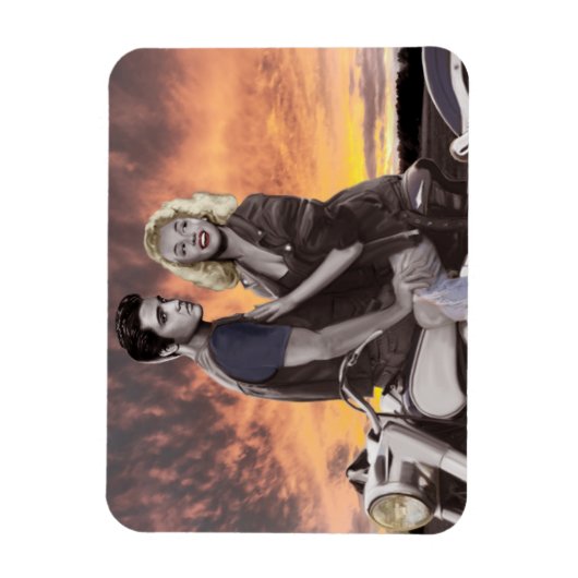 Sunset Ride Magnet (Vertikal)