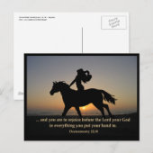 Sunset Ride POSTCARD Postkarte (Vorne/Hinten)