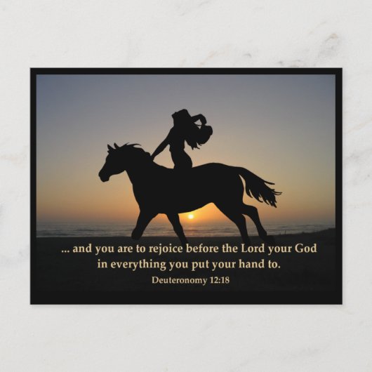 Sunset Ride POSTCARD Postkarte (Vorderseite)