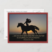 Sunset Ride Postkarte (Vorne/Hinten)