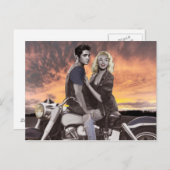 Sunset Ride Postkarte (Vorne/Hinten)